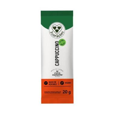Imagem de Cappuccino com Leite Vegetal 3 Corações Sachê com 10 Unidades de 20g C