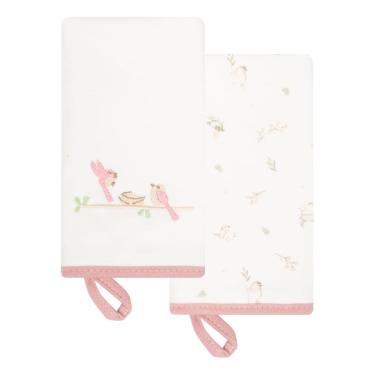 Imagem de Kit 2 Babinhas Paninho de Boca Garden Rose / Off White -Hug