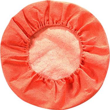 Imagem de Kelendle Capa de almofada de piso redondo Tatami, capa de palha japonesa para futon, meditação, assento otomano, capa protetora para sala de estar, interior, exterior, laranja, 50 cm