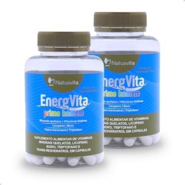 Imagem de EnergVita Homem (Multivitamínico c/Boro, Licopeno, Triptofano e Resveratrol (2 und. 120 cápsulas)