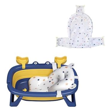 Imagem de Kit Banheira Bebê Com Almofada E Rede De Segurança Infantil