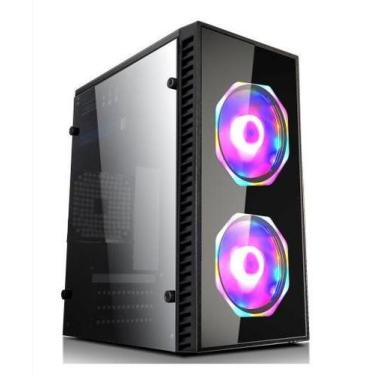 Imagem de Gabinete Micro Atx Gamer Xway Acrilico 01146 Com Fonte 600w 2 Fan Cool