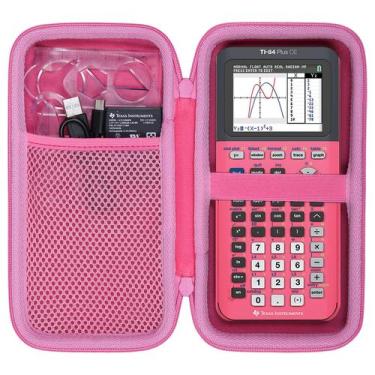 Imagem de Estojo rígido para calculadora gráfica da Texas Instruments rosa - co2