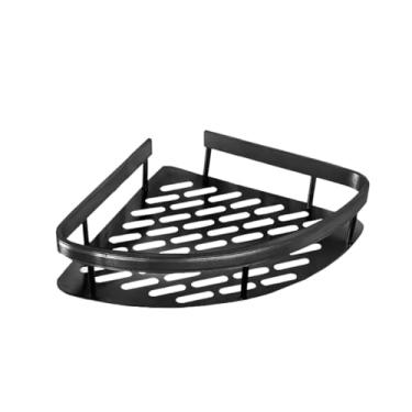 Imagem de Suporte Prateleira de Canto para Banheiro, Organizador de Shampoo e Acessórios, Instalação sem Furo