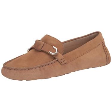 Imagem de Cole Haan Mocassim feminino Evelyn Bow Driving Style, Nobuck bege bétula (Akuya), 8 Wide