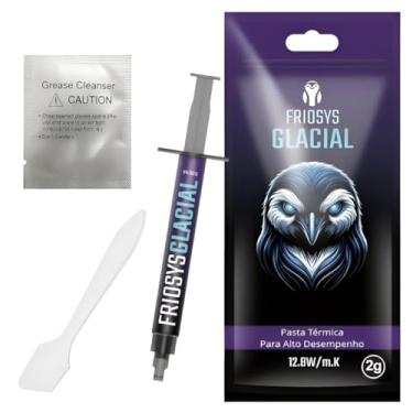 Imagem de Pasta Termica 12.8 W/mk 2g Glacial Processador PC Gamer Notebook PS4 PS5 Xbox Placa Video Dissipador Calor Cinza Prata Friosys