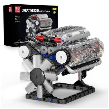 Imagem de Kit de Construção Motor de cilindro V8 com 535 Peças para Crianças Acima de 8 Anos, Mol...