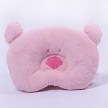 Imagem de Travesseiro Urso para Bebê Rosa Zip Toys