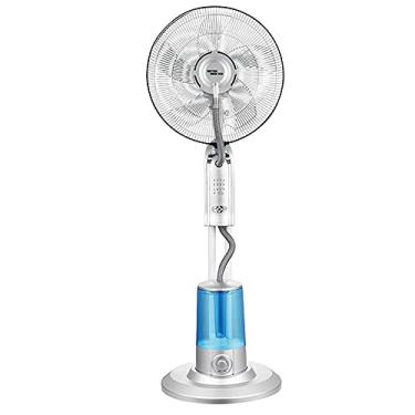 Imagem de Yajun Ventoinha de névoa elétrica umidificação de resfriamento silenciosa ventilador inteligente casa 3 velocidades com spray de chão de contato remoto para escritórios