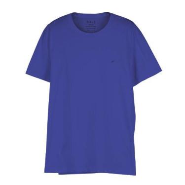 Imagem de Camiseta Ellus Fine Easa Classic Masculina Azul Royal
