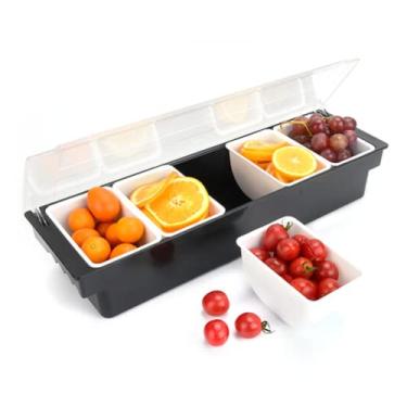 Imagem de Porta Condimentos 5 Divisorias Organizador Barman Frutas