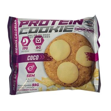 Imagem de Kit 12x Cookie Proteico proteintech Sabor Côco-Unissex