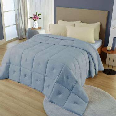 Imagem de Edredom Queen Appel Toque de Pluma Diamond Dobby Azul Denim