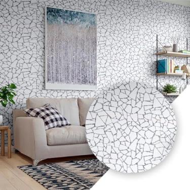 Imagem de Papel de Parede Adesivo PVC Estampa Pedregulhos Lavável com Pano Úmido 5 Metros