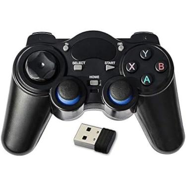 Imagem de Controlador De Jogo, Controlador De Jogo Aprimorado Para Jogos Sem Fio, Controlador De Jogo Sem Fio Joystick 360 Antiderrapante, Para PC/computador Laptop,Enchanting12