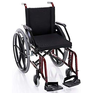Imagem de Cadeira de Rodas Conforto Elite 002 Cor Vinho Assento 44cm Prolife