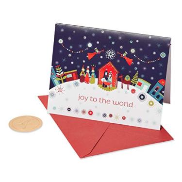 Imagem de Papyrus Cartões de Natal religiosos embalados com envelopes, milagre do Natal, presépio (20 unidades)