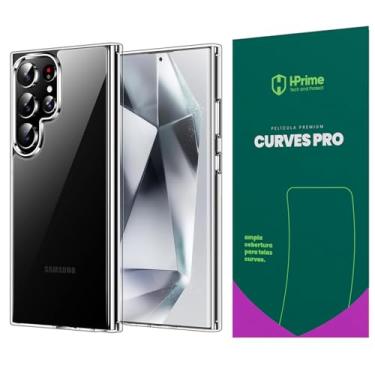 Imagem de Kit Capa Capinha Para Samsung Galaxy S24 Ultra 5g Tela de 6.8 Case Air Anti Impacto Transparente + Pel�cula Hprime CurvesPro (Transparente + Hprime Curves Pro)