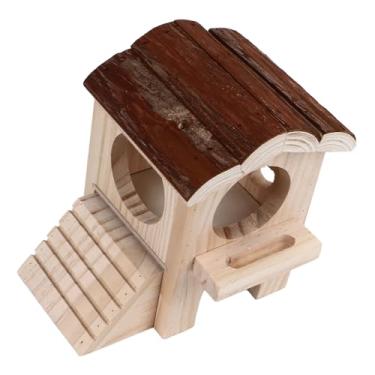 Imagem de Casa de Esconderijo de Hamster, Linda Casa de Dormir Quente para Roedores, Multifuncional para Pequenos Animais para Gerbos