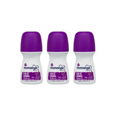 Imagem de Desodorante Roll-On Monange 50Ml Flor Lavanda-Kit C/3Un