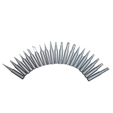 Imagem de 21 peças de pontas de solda série T18 para FX-888 FX-888 FX-8801 FX-600 (FX888/FX888D FX8801 FX600) Ponta de ferro de solda sem chumbo (marca "AiCE Tls")