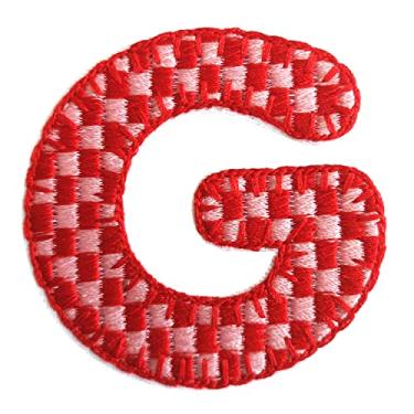Imagem de 5 Pçs Patches de letras de chenille adesivos de ferro em remendos de letras universitárias com glitter bordado patch costurado em remendos para roupas chapéu camisa bolsa (Muticolor, G)