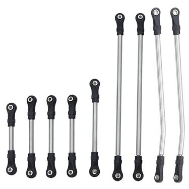 Imagem de LCG Girder Frame Stainless Steel Linkage Link Rod Rod End For 1/10 RC Crawler Axial SCX10 II III TRX4 Capra 1.9 LCG Rails Chassis Kit (for SCX10 III)