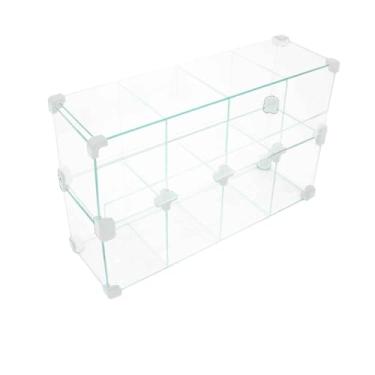 Imagem de Baleiro Expositor Branco de Vidro - 0,50 x 0,30 x 0,15m