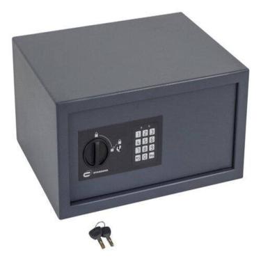 Imagem de Cofre Digital Aço Senha E Chave 23X44X35Cm - 28 Litros