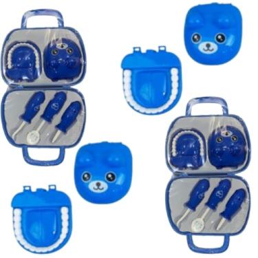 Imagem de KIT 2 BRINQUEDO DR DENTISTA NA MALETINHA COM BOCA E ACESSÓRIOS 5PÇS NA MALETA EDUCATIVO DIDATICO ESTIMULA IMAGINAÇÃO SAÚDE BUCAL INFANTIL