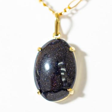 Imagem de Colar Extra Cabochão Pedra Estrela Azul  Garra Prata 950