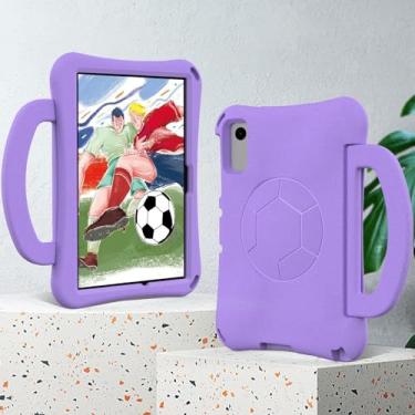 Imagem de Capa infantil compatível com Samsung Galaxy Tab A9 Plus SM-X210/X216/X218 de 11 polegadas, compatível com Samsung Tab A9 Plus, capa protetora para crianças, capa leve para tablet(Light purple)
