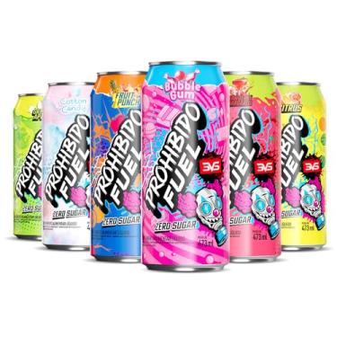 Imagem de 3VS Nutrition Pré Treino Prohibido Fuel Pack Misto Com 6 Unidades De 473ml