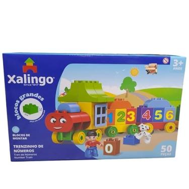 Imagem de Brinquedo Pedagógico Blocos De Montar Grandes BIG Trenzinho De Números 50 Peças (BIG Tren Números 50 Pç)