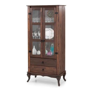 Imagem de Cristaleira Rustica Imbuia D112 Shop JM