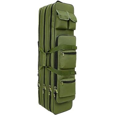 Imagem de Estojo duplo longo para rifle de 31/39/47 polegadas, multifuncional ao ar livre tático de grande capacidade para transporte adulto Bolsa para rifle à prova d'água Estrutura de três camadas Z