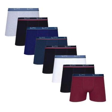 Imagem de Kit 8 Cuecas Box Boxer Lupo de Algodão Sortidas, Sortido2, P