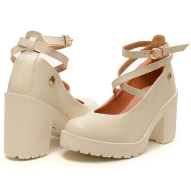 Imagem de Sapato Boneca Feminino Delicado Princesa Sandália Salto Baixo - Grife 