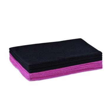 Imagem de Kit 25 Toalhas Manicure Perfeito Estilo, Pink e Preto