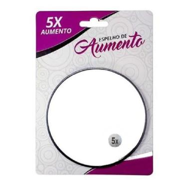 Imagem de 10 Espelho Lente Aumento Zoom 5x Maquiagem Ventosa Banheiro - Moment