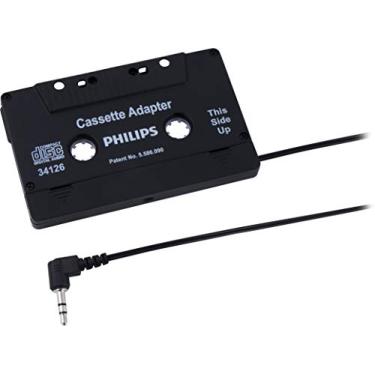 Imagem de PHILIPS Adaptador de cassete universal com conector de áudio de 3,5 mm, preto