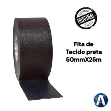 Imagem de Fita Adesiva de Tecido Preta 50mmX25m - Cremer