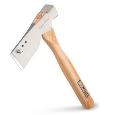 Imagem de Estwing Shingler's Hammer – Ferramenta de telhado de 590 ml com face moída e cabo de madeira nogueira – MRWS