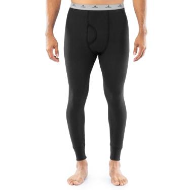 Imagem de Calça térmica masculina Indera tradicional Long Johns, Preto, XX-Large