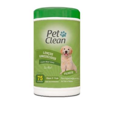 Imagem de Lenços Umedecidos Filhote com 75 Unidades - Pet Clean