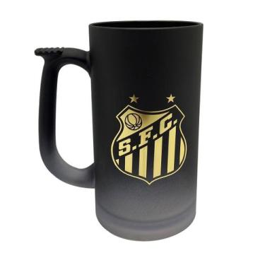 Imagem de Caneca Chopp 500Ml Degradê Santos Futebol Clube Licenciado - Cebola e 