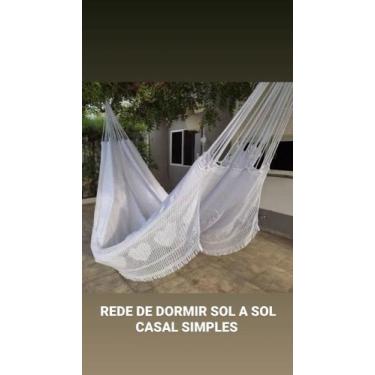 Imagem de Rede de dormir descanso anti-alérgica sol a sol casal grande 4,10 metr