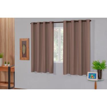 Imagem de Cortina Blackout em PVC Corta Luz 2,20 x 1,30 para Quarto Sala Cozinha
