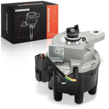 Imagem de A-Premium Distribuidor de ignição com tampa e rotor compatível com Honda Accord 1995 1996 1997, 2,7L, substituição # 30105P0GA02, HT03