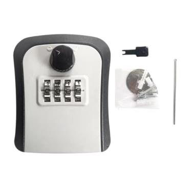 Imagem de Mini Cofre de Parede com Segredo e Senha Alterável – Cofrinho Compacto para Chaves, Dinheiro e Joias